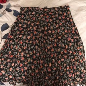 Floral Knee-Length Skirt